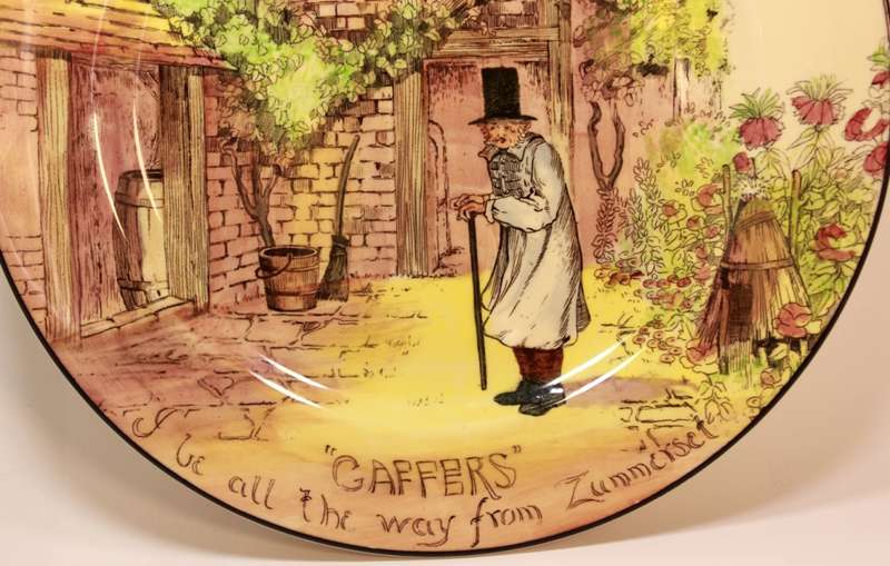 Vintage Royal Doulton `Gaffers` by Noke D4210 Wall Plate