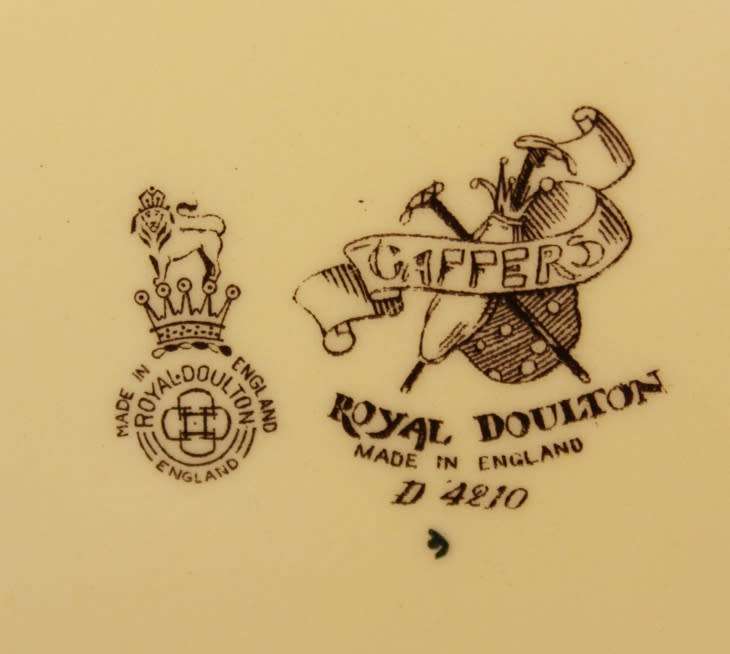 Vintage Royal Doulton `Gaffers` by Noke D4210 Wall Plate