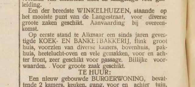 Antique BanketBakkerij Langestraat 63 Alkmaar, Alkmaarsche Jongens Biscuit Tin