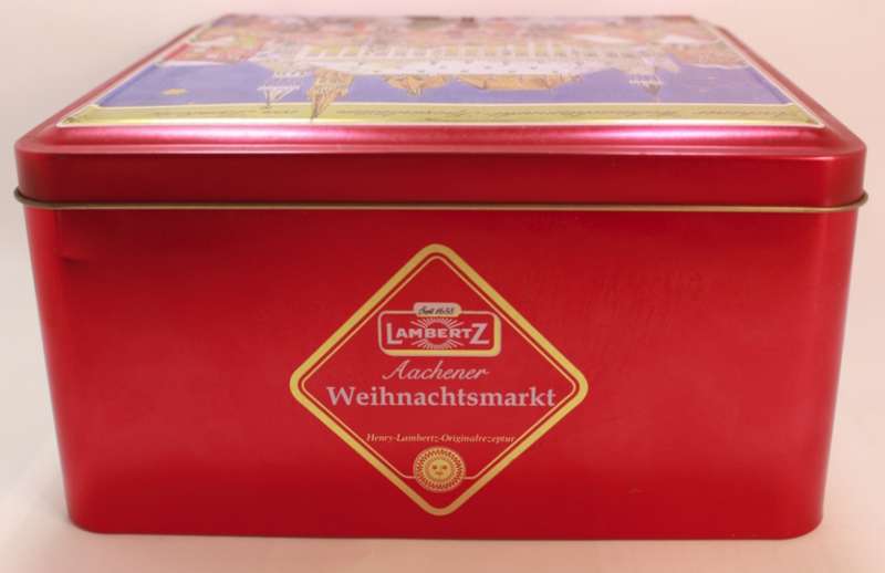 Aachener Weihnachtsmarkt Spezialitaten von Lambertz Chocolate Tin (Empty)
