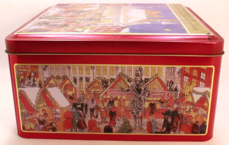 Aachener Weihnachtsmarkt Spezialitaten von Lambertz Chocolate Tin (Empty)