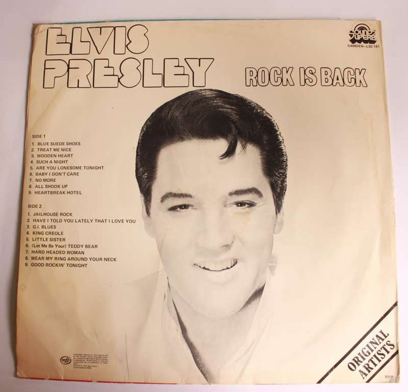 Elvis Presley Rock is Back Vinyl LP