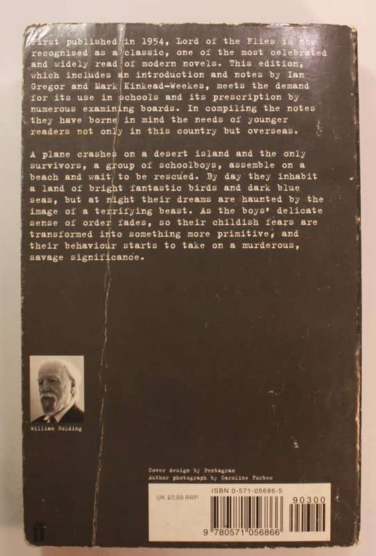 Lord Of The Flies by William Golding Softcover Book