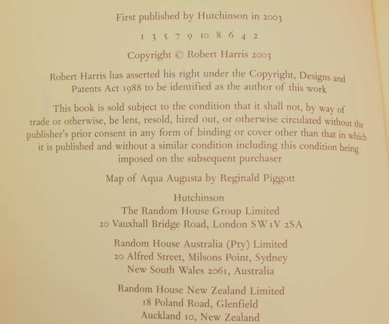 Pompeii by Robert Harris Softcover Book