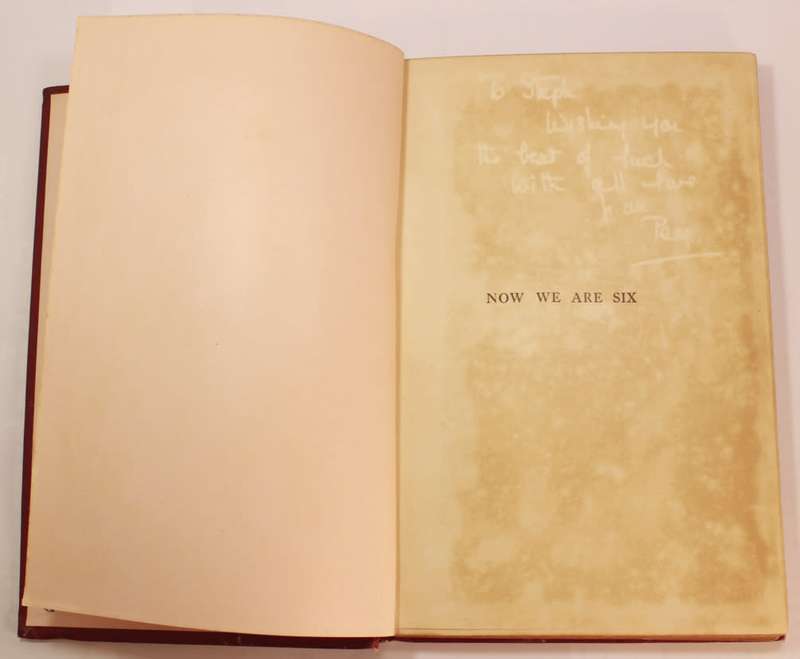 Now We Are Six by A.A. Milne Hardcover Book First Edition 1927 Methuen