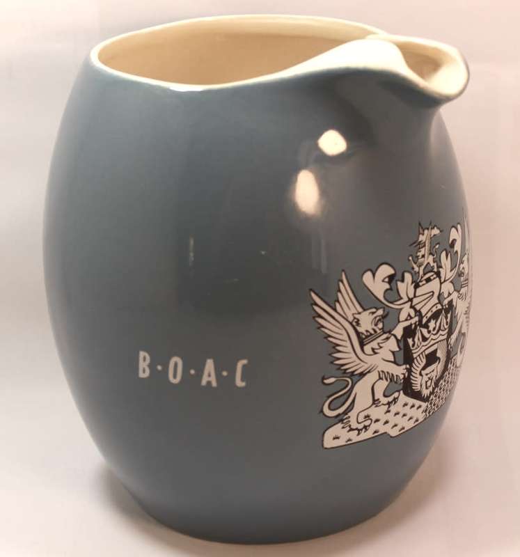 Vintage B.O.A.C 1960`s Water Jug by Wade RegiCor