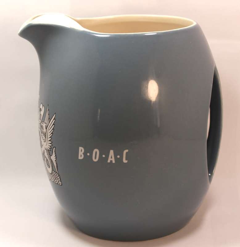 Vintage B.O.A.C 1960`s Water Jug by Wade RegiCor