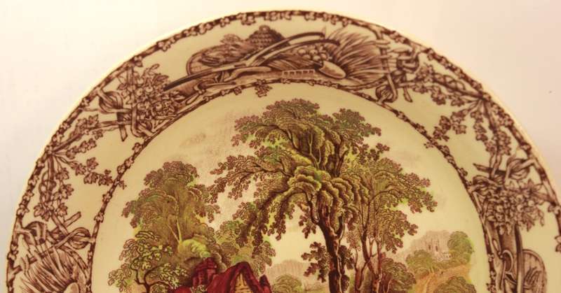 Vintage Clarice Cliff Rural Scenes by Royal Staffordshire Cereal Bowl