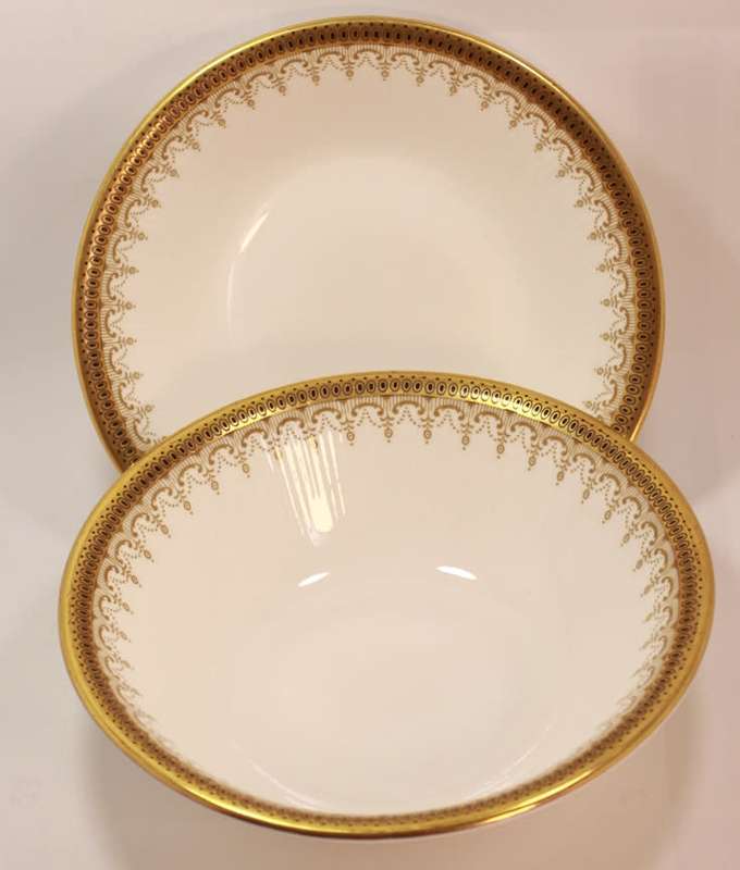 Pair of Paragon `Athena` Pattern Fine Bone China (Two) Cereal or Dessert Bowls