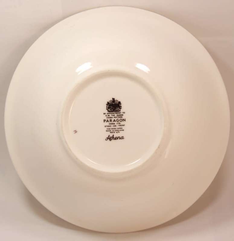 Pair of Paragon `Athena` Pattern Fine Bone China (Two) Cereal or Dessert Bowls