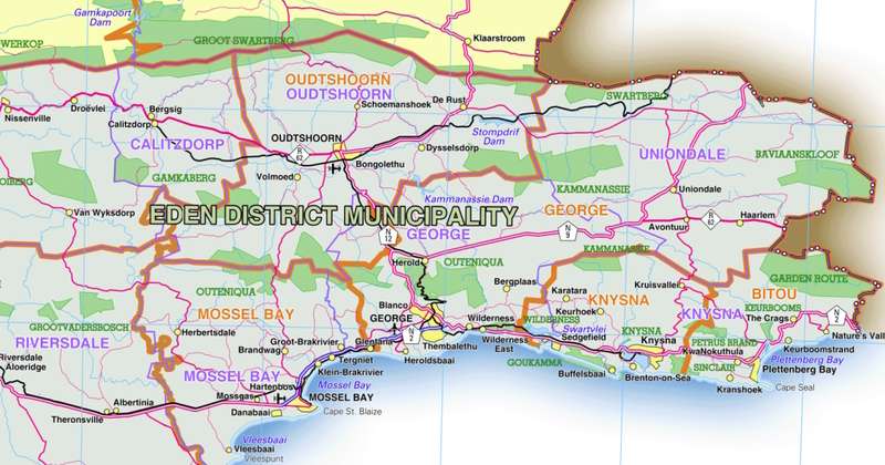 Western Cape Provincial Map - Printed Map
