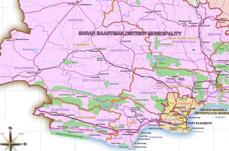 Eastern Cape Provincial Map - Printed Map