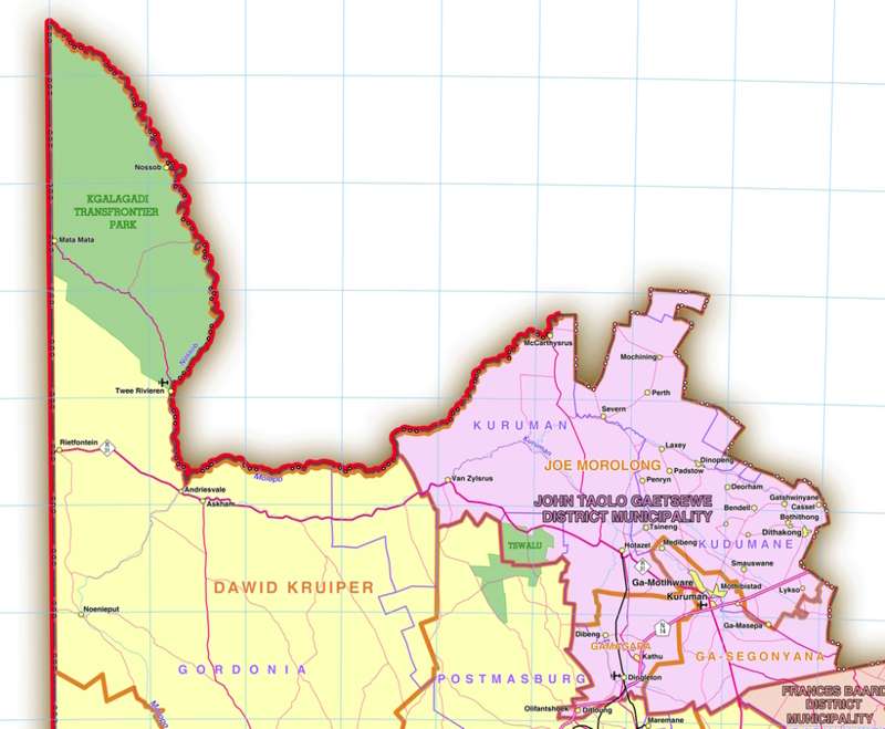 Northern Cape Provincial Map - Digital Download