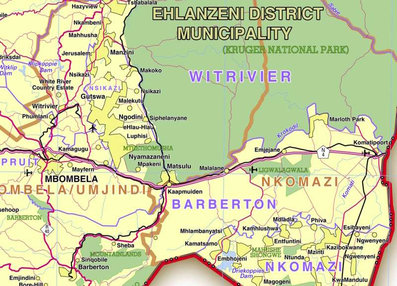 Mpumalanga Provincial Map - Digital Download