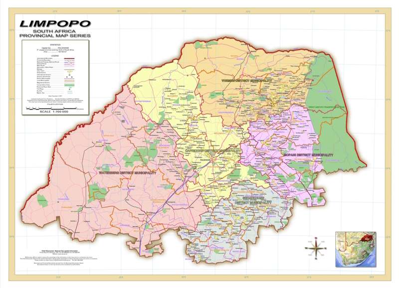 Limpopo Provincial Map - Digital Download
