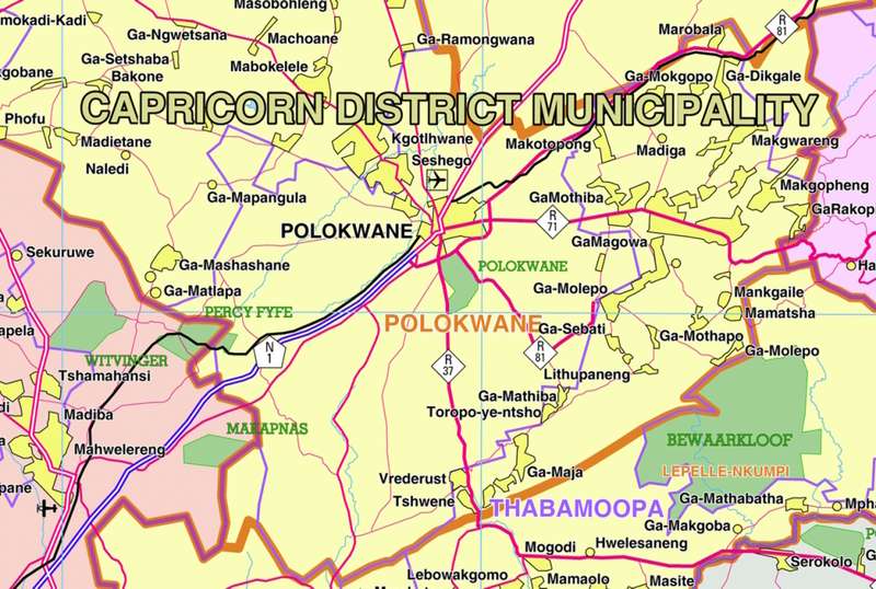 Limpopo Provincial Map - Digital Download