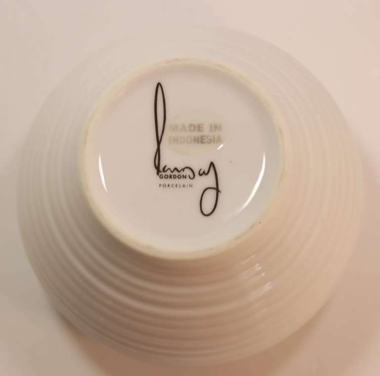 Gordon Ramsay Maze White Teapot, Milk Jug and Sugar Bowl, Stoneware Made in Indonesia