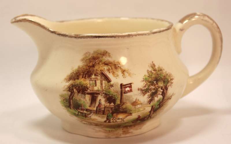 Vintage Alfred Meakin The White Horse Country Inn Milk Jug