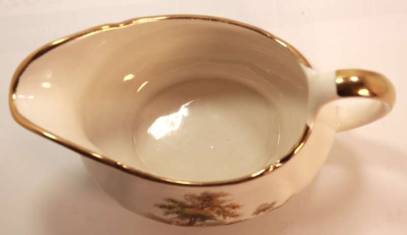 Vintage Alfred Meakin `The Hayride` Gravy Boat