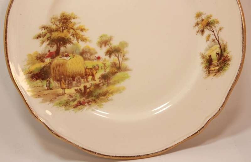 Vintage Alfred Meakin `The Hayride` Sideplate
