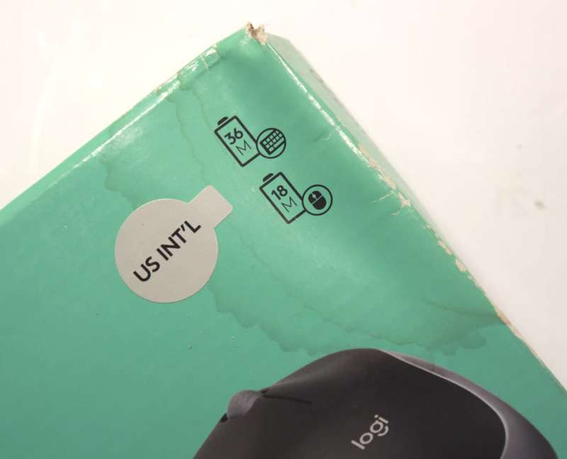 New Logitech MK270 Wireless Keyboard and Mouse Combo, Slightly Damaged Box