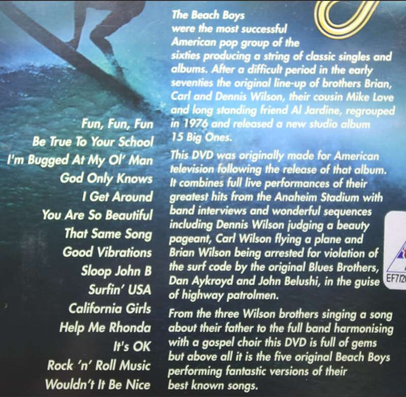 The Beach Boys Good Vibrations Tour DVD