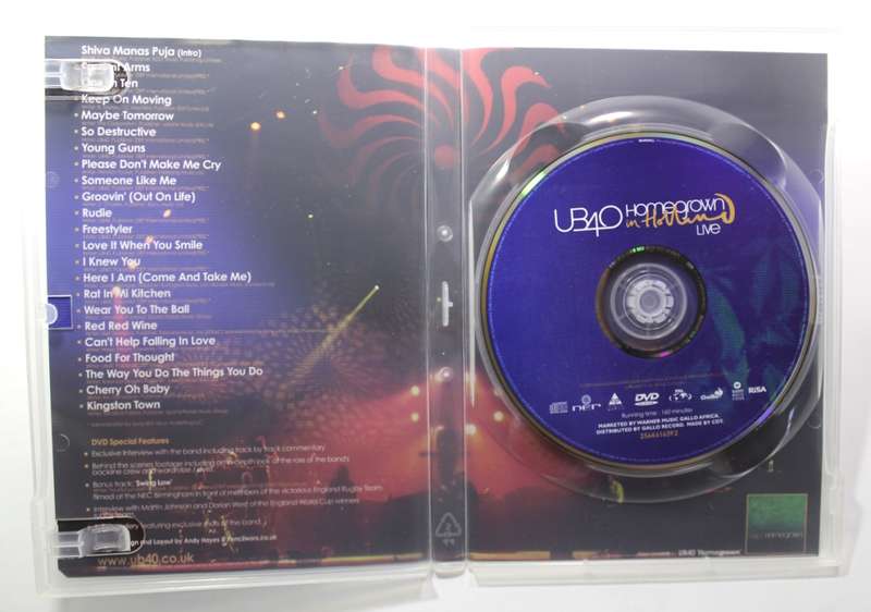UB40 Homegrown In Holland DVD