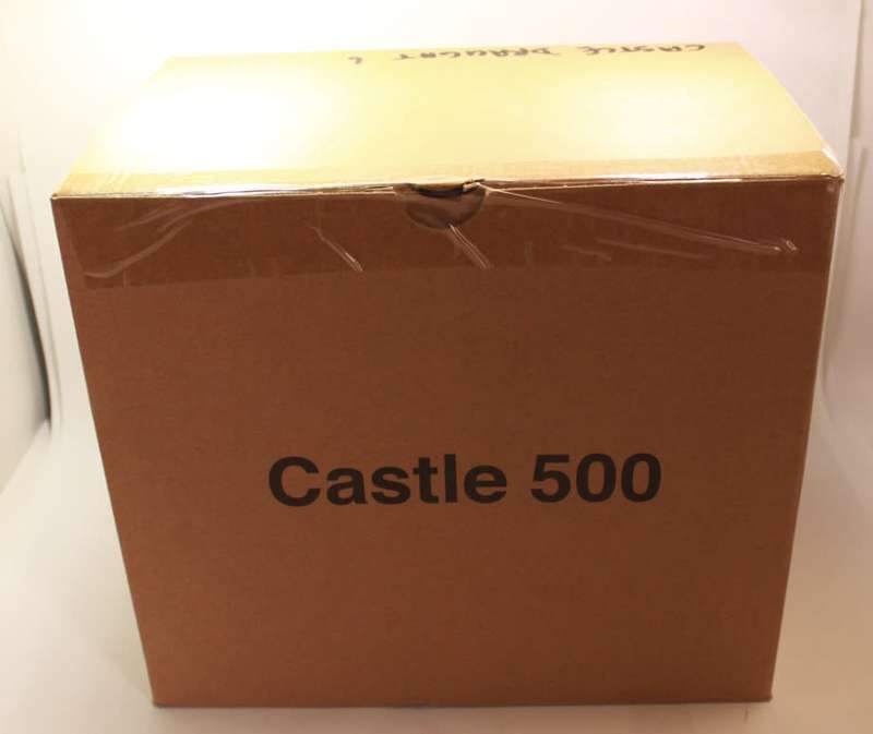 Six Castle Lager Draught 500ml Beer Glasses In Original Box