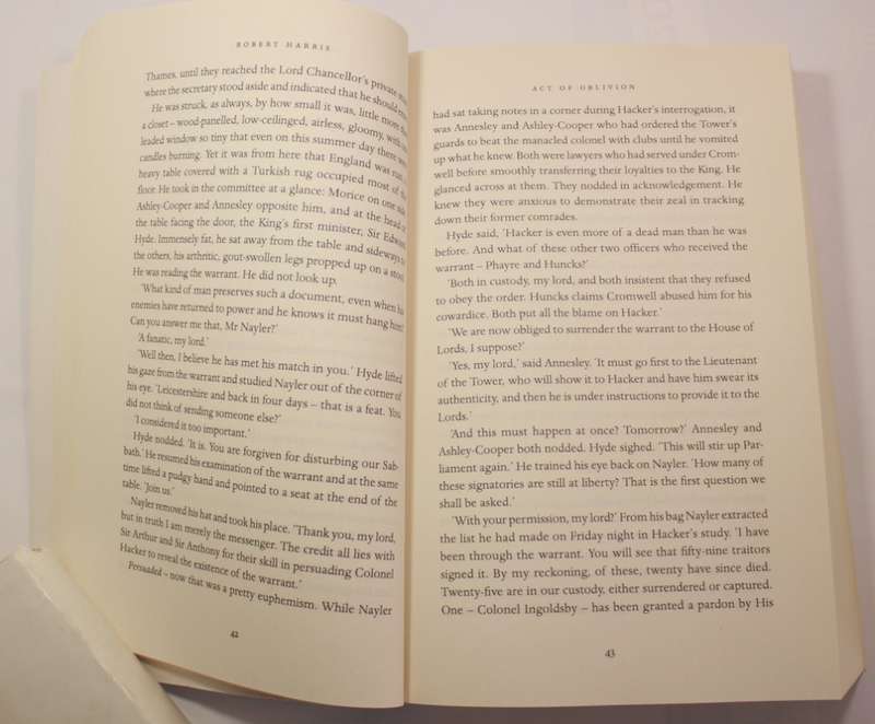 Act Of Oblivion by Robert Harris Softcover Book