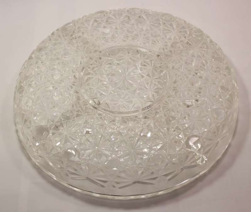 Classic Style Luxhem De Veropa Hors d`Oeuvres & Dip Divider 5 Section Crystal Glass