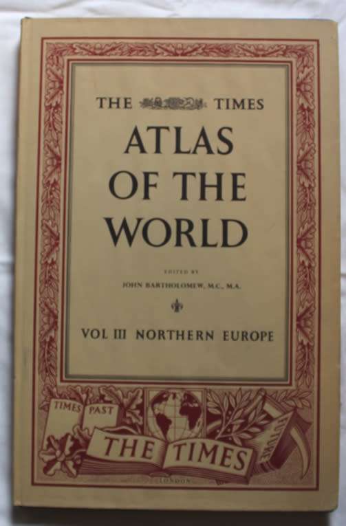 The Times Atlas of The World 1958 Mid-Century Edition, 5 Volumes Large Format Hardcover Atlases