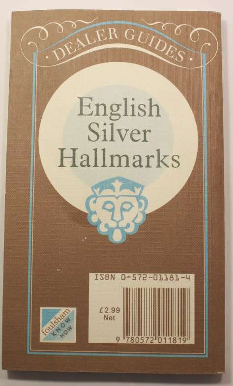 English Silver Hallmarks Edited By Judith Banister Softcover Book