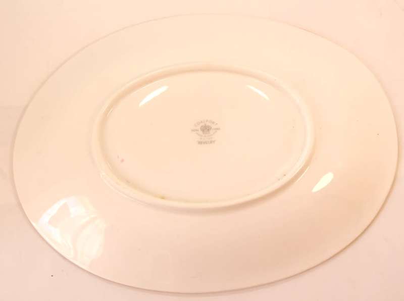 Coalport Revelry Blue Pattern Bone China Gravy Boat With Underplate