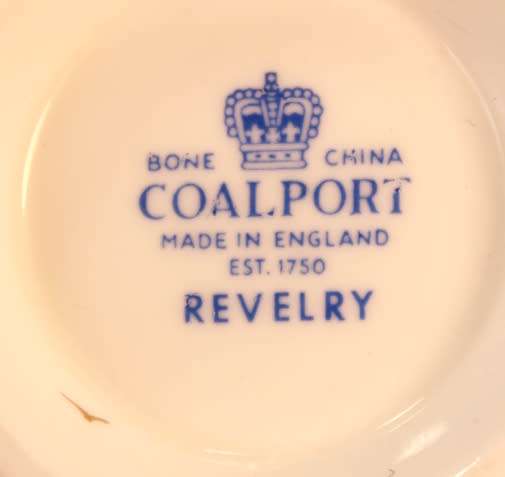 Coalport Revelry Blue Pattern Bone China Creamer