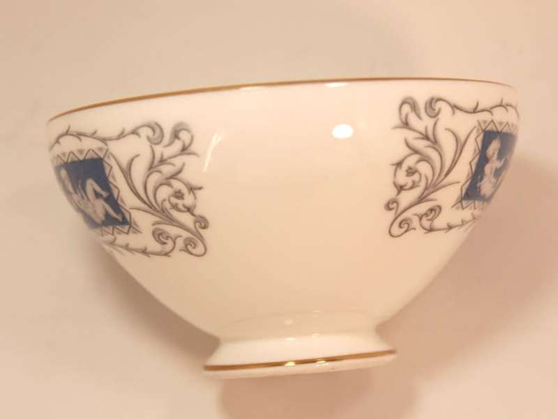 Coalport Revelry Blue Pattern Bone China Mini Sugar Bowl