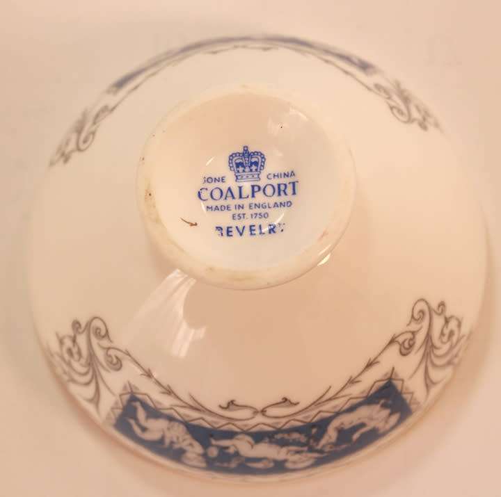 Coalport Revelry Blue Pattern Bone China Mini Sugar Bowl