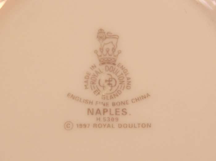 Royal Doulton Naples Gold Trim Pattern Bone China Open Sugar Bowl