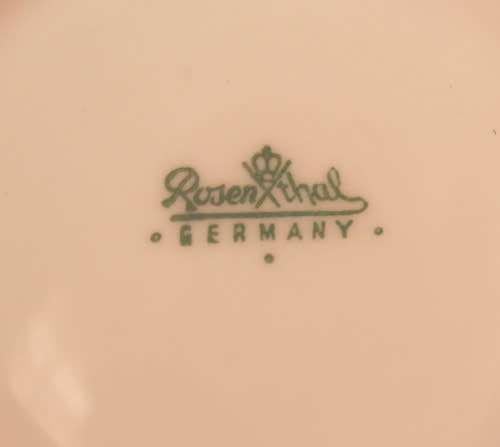 Pair of Rosenthal Double Handled Soup Bowls Lavender Pattern