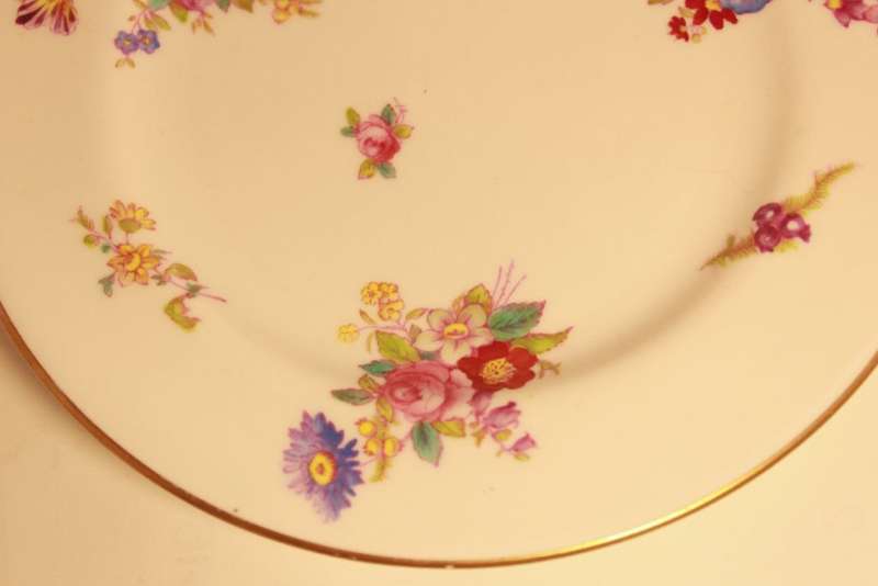 Spode Copeland`s Bone China Dresden Rose Y5741 Tea Cup, Saucer & Side Plate Trio