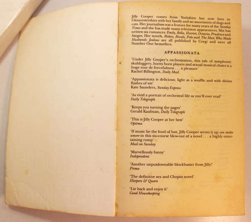 Appassionata by Jilly Cooper Softcover Book