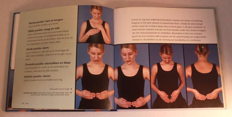 4 x Mind, Body and Spirit Books Dutch Language(Stressmanagement, Meditatie, Reiki, Pilates)