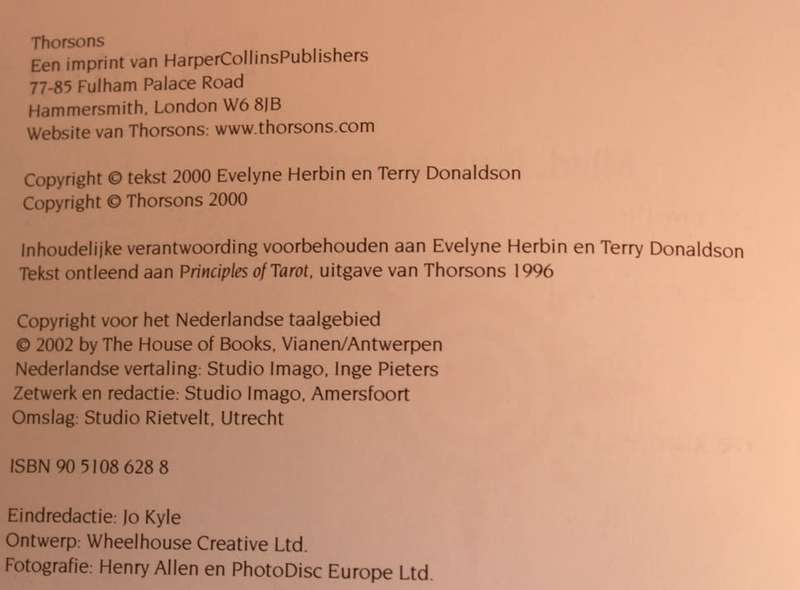 4 x Mind, Body and Spirit Books Dutch Language(Tarot, Druidisme,Paganisme, Adamhalingstechnieken)