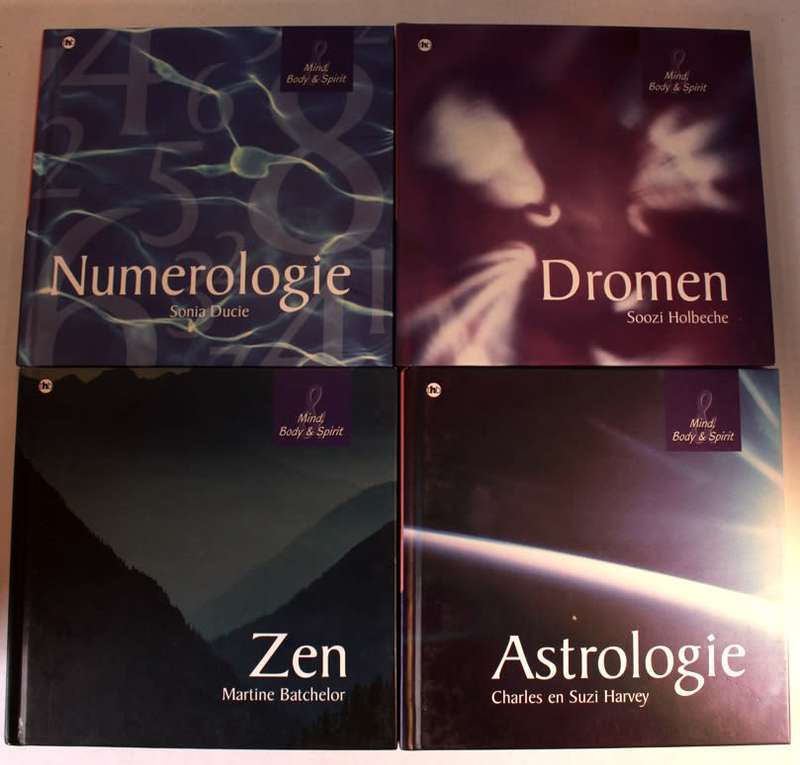 4 x Mind, Body and Spirit Hardcover Books Dutch Language(Zen, Astrology,Nemerology, Dromen)