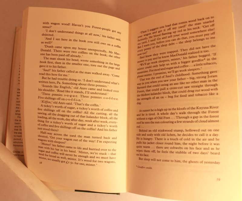 Circles In A Forest by Dalene Matthee Hardcover Book, English 1st Edition, Autographed 1986