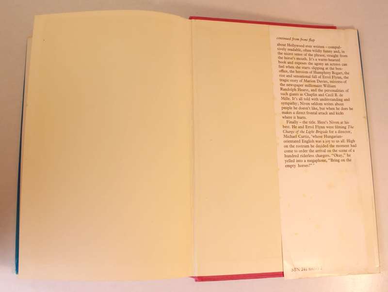 Bring On The Empty Horses by David Niven First Edition Hardcover Book