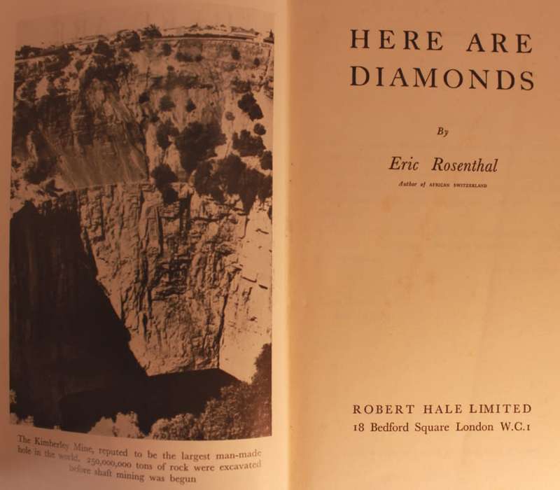 Here are Diamonds by Eric Rosenthal Hardcover Book
