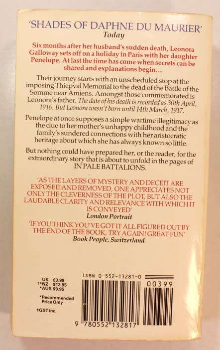 In Pale Battalions by Robert Goddard Softcover Book