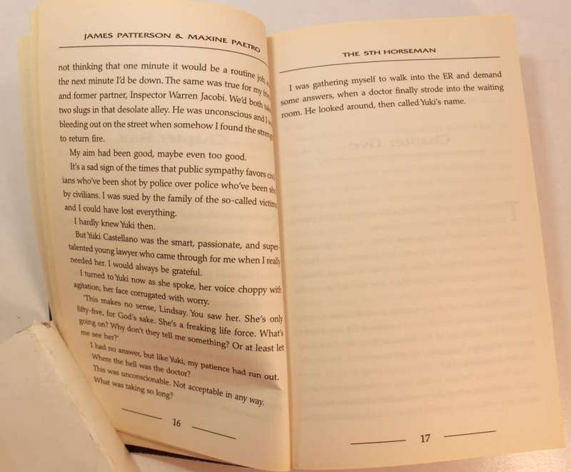 The 5th Horseman by James Patterson and Maxine Paetro Softcover Book