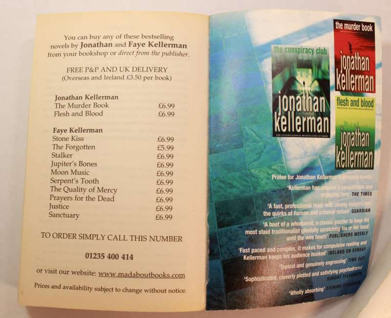 A Cold Heart by Jonathan Kellerman Softcover Book
