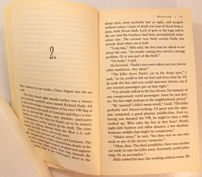 Monster by Jonathan Kellerman Softcover Book
